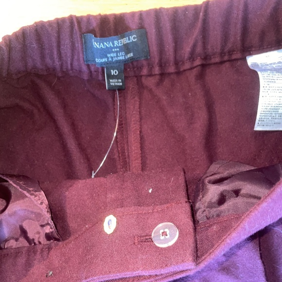 Banana Republic Wide Leg Trousers Dress Pants - Picture 3 of 6